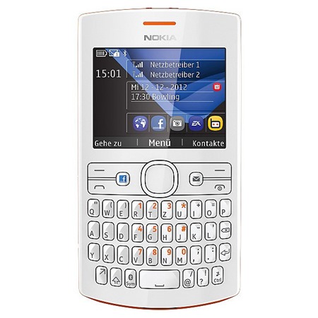 Nokia Asha 205 Dual-SIM Orange / White