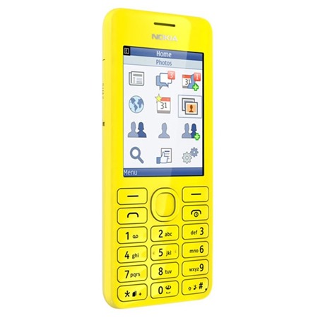 Nokia Asha 206 Dual-SIM Yellow