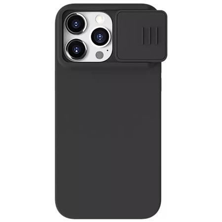 Nillkin CamShield Silky Magnetic zadní silikonový kryt s krytkou kamery pro Apple iPhone 15 Pro Max černý
