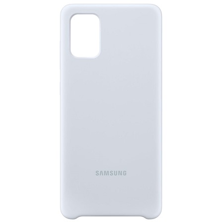 Samsung silikonový zadní kryt pro Samsung Galaxy A71 stříbrný (	EF-PA715TS)