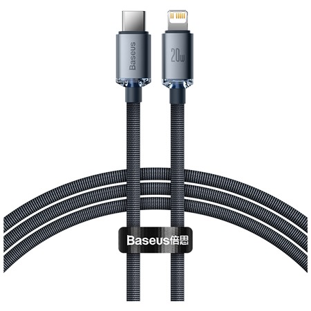 Baseus Crystal Shine Series USB-C / Lightning 20W 1,2m opleten ern kabel
