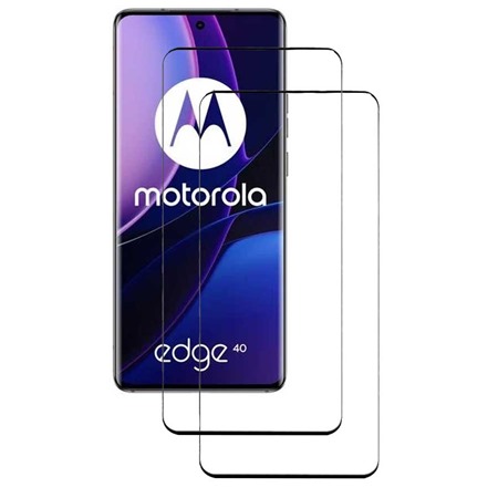 CELLFISH DUO 5D tvrzen sklo pro Motorola Edge 40 Full-Frame ern 2ks