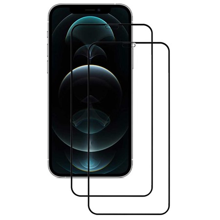 CELLFISH DUO 5D tvrzen sklo pro Apple iPhone 12 / 12 Pro Full-Frame ern 2ks