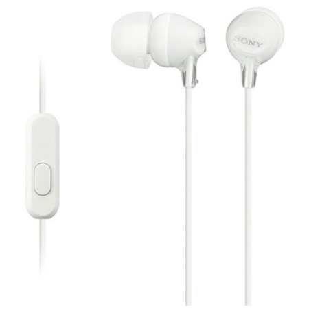 SONY MDR-EX155AP sluchátka s ovladačem bílá