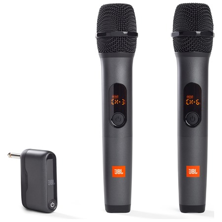 JBL bezdrátové mikrofony 2ks černé