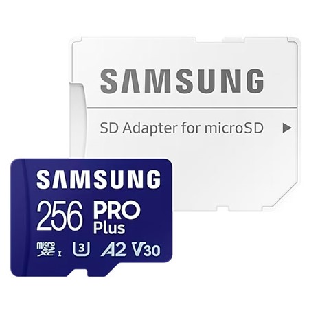 Samsung PRO Plus microSDXC 256GB + SD adaptr
