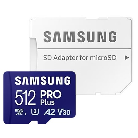 Samsung PRO Plus microSDXC 512GB + SD adaptr