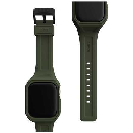 UAG Scout+ Strap & Case emnek a pouzdro pro Apple Watch 7 / 8 / 9 45mm zelen