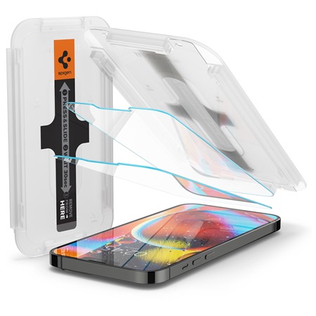 Spigen Glass.tR EZ Fit tvrzen sklo pro Apple iPhone 14 / 13 Pro / 13 2ks ir