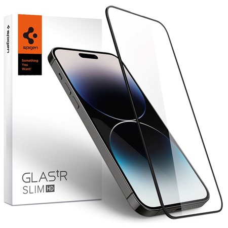 Spigen tR Slim HD tvrzen sklo pro Apple iPhone 14 Pro ern