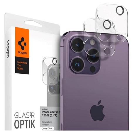 Spigen tR Optik tvrzen sklo pro oky fotoapartu pro Apple iPhone 14 Pro / Max ir 2ks