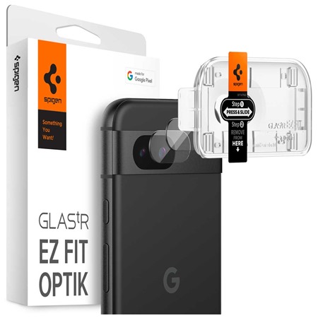 Spigen Glass.tR EZ Fit Optik tvrzen sklo na oky fotoapartu pro Google Pixel 8a 2ks ir