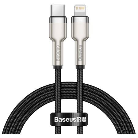 Baseus Cafule Series USB-C / Lightning 20W 1m opleten ern kabel