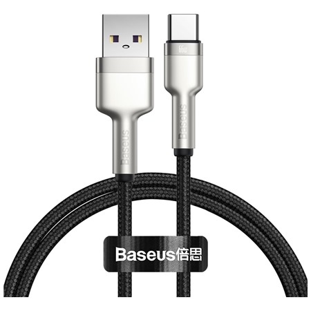 Baseus Cafule Series USB-A / USB-C 66W 1m opleten ern kabel
