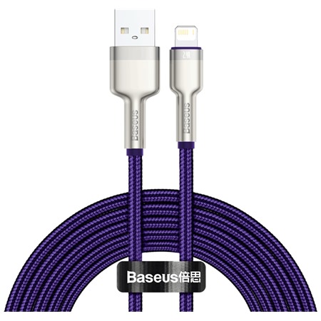 Baseus Cafule Series USB-A / Lightning 2m opleten fialov kabel