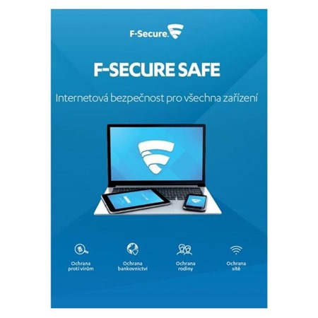 F-Secure SAFE bezpečnostní software (licence na 6 měsíců, pro 3 zařízení)