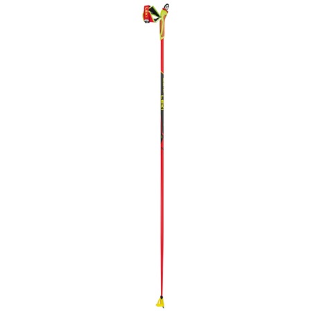 LEKI Poles, HRC team, bright red-neonyellow-black, 140