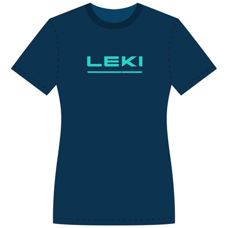 LEKI Logo T-Shirt LEKI Women, dark denim-mint, L