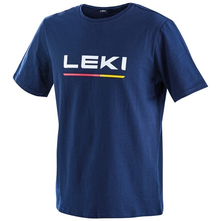 LEKI Logo T-Shirt LEKI, true navy blue-white, L