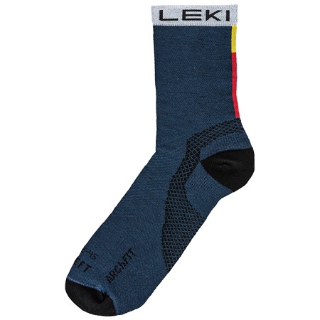 LEKI Trail Running Socks, true navy blue-white, 39 - 42