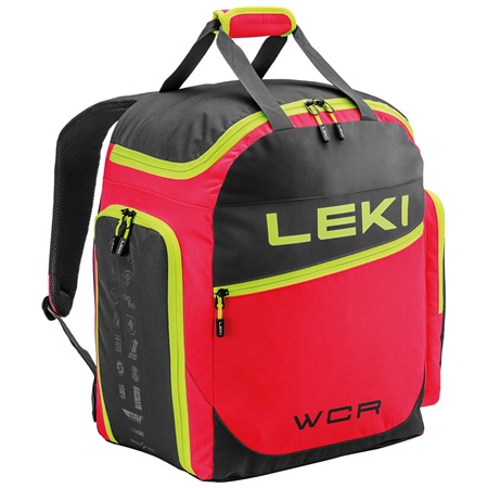 LEKI Skiboot Bag WCR / 60L, bright red-black-neonyellow, 50 x 40 x 30 cm