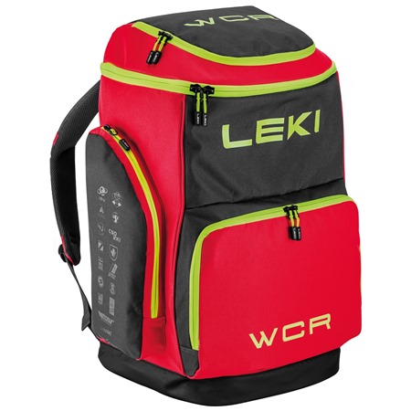 LEKI Skiboot Bag WCR / 85L , bright red-black-neonyellow, 60 x 40 x 35 cm