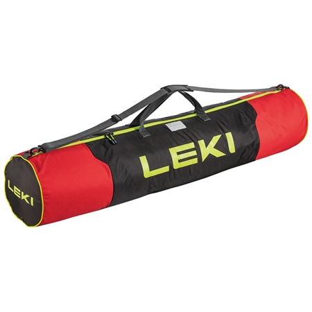 LEKI Pole Bag, bright red-black-neonyellow, 140 cm