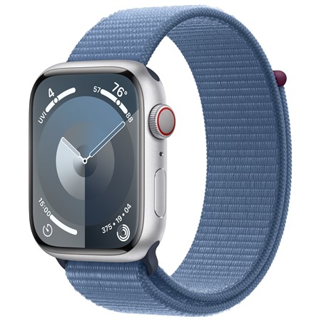 Apple Watch Series9 Cellular 45mm Silver / Winter Blue Loop