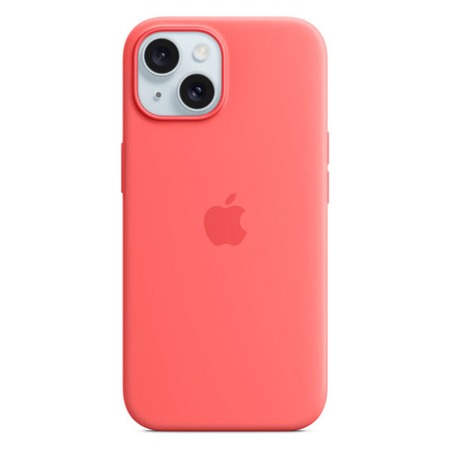 Apple silikonov zadn kryt s podporou MagSafe pro Apple iPhone 15 svtle melounov