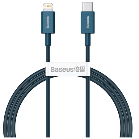 Baseus Superior Series USB-C / Lightning 20W 1m modr kabel