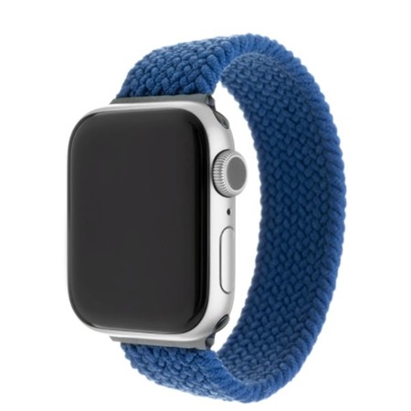 FIXED Silicone Strap elastick silikonov emnek pro Apple Watch 42 / 44 / 45 / 49mm modr XS