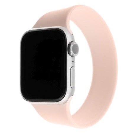 FIXED Elastický silikonový řemínek velikost S pro Apple Watch 42/44mm růžový
