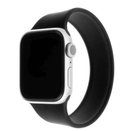 FIXED Silicone Strap elastick silikonov emnek pro Apple Watch 38 / 40 / 41mm ern S