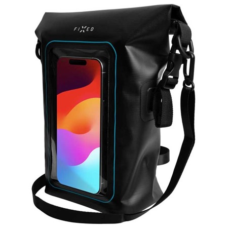 FIXED Float Bag 3L vododoln vak s kapsou pro mobiln telefon ern