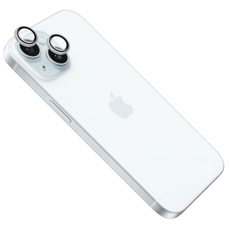 FIXED Camera Glass ochrann skla oek fotoapart pro Apple iPhone 15 / 15 Plus stbrn