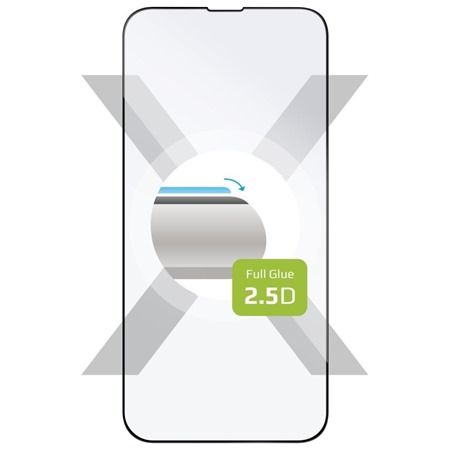 FIXED Full-Cover tvrzené sklo pro Apple iPhone 14 Max Full-Frame černé