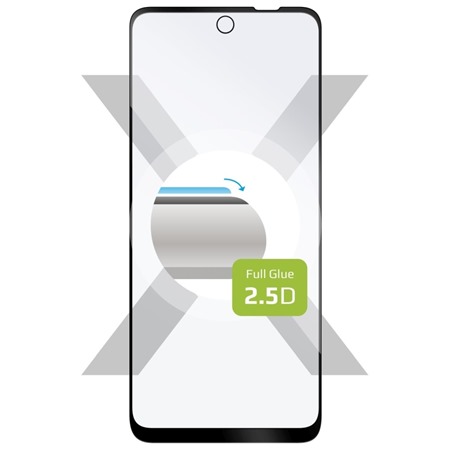 FIXED Full-Cover tvrzen sklo pro Motorola Moto E32s Full-Frame ern
