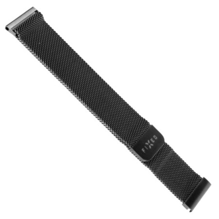 FIXED Mesh Strap nerezov emnek 22mm Quick Release pro smartwatch ern