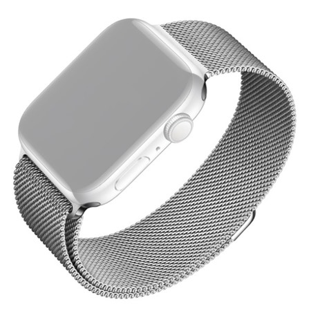 FIXED Mesh Strap nerezov emnek pro Apple Watch 42 / 44 / 45 / 49mm stbrn