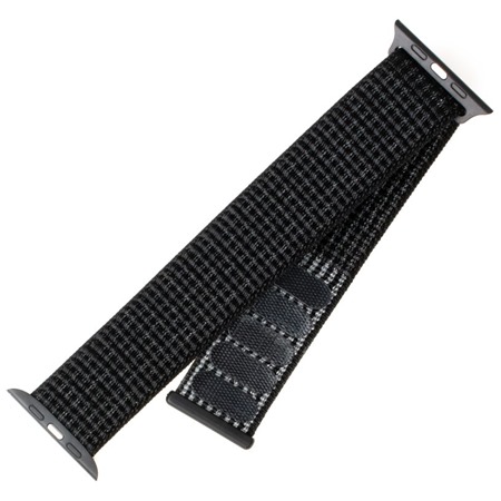 FIXED Nylon Strap nylonov emnek pro Apple Watch 38 / 40 / 41mm reflexn ern