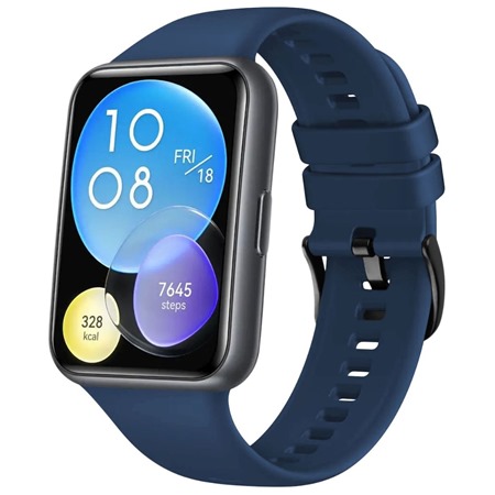 FIXED Silicone Strap silikonov emnek pro Huawei Watch Fit 2 modr