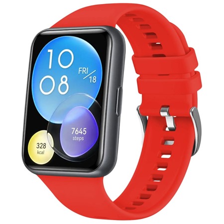 FIXED Silicone Strap silikonov emnek pro Huawei Watch Fit 2 erven