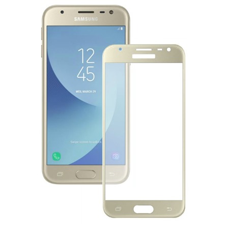Vmax tvrzené sklo pro Samsung Galaxy J3 2017 Full-Frame zlaté