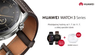 Sluchátka zdarma + sleva až 1000 Kč k hodinkám Huawei Watch 3!