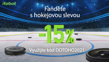 Fanděte s hokejovou slevou 15% na vysavače iRobot!