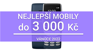 TOP 5 mobilů do 3 000 Kč [Vánoce 2022]