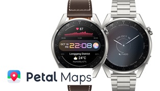 Huawei spustil aplikaci Petal Maps na hodinkách řady Watch 3