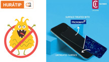 HURÁTIP: Ochraňte displej telefonu a vaše zdraví. Ničí až 99,9% bakterií a zabraňuje jejich množení. 