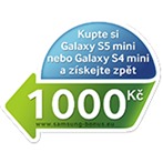 Kup si S5 mini nebo S4 mini a získej zpět 1000Kč!