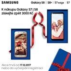 Získejte zpět 3 000Kč při nákupu Galaxy S7/S8! 